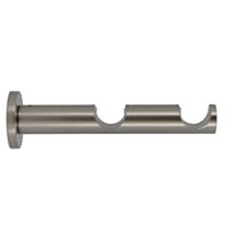 Support métal Ø28mm Tige Double 95/175mm Chromé Mat