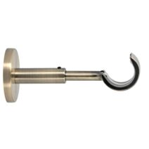 Support métal Ø28mm Ouvert 115-150mm Doré Vieilli