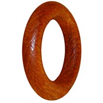 Lot de 10 anneaux en bois 35mm pour tringle de vitrage Ø11 merisier