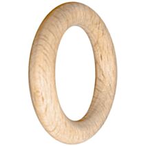 Lot de 10 anneaux bois Ø42 pour tringle à rideau Ø20 brut - MOBOIS