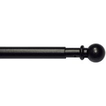 1 tringle de vitrage métal boule Ø7 extensible de 40 à 65cm noir mat MOBOIS 