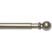 1 tringle de vitrage métal boule Ø7 extensible de 40 à 65cm nickel mat MOBOIS 