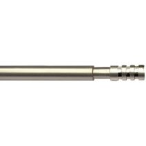 1 tringle de vitrage métal cylindre strié Ø7 extensible de 40 à 65cm nickel mat MOBOIS 