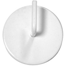 2 supports métal ronds adhésifs pour tringle Ø10 blanc brillant MOBOIS