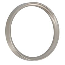 10 anneaux métal plats 52mm avec silencieux chrome mat pour tringle 28mm - MOBOIS
