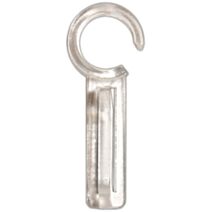 12 agrafes plastique simples pour Ø28 et Ø35 cristal - MOBOIS