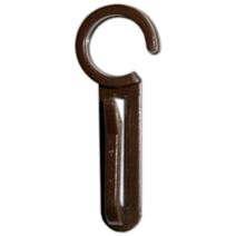 12 agrafes plastique simples pour Ø28 et Ø35 noyer - MOBOIS