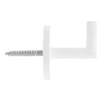 2 Gonds Moderne Blanc Mat métal 33,5mm