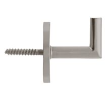 2 Gonds Moderne Chrome Mat métal 33,5mm