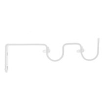 2 supports Blanc Brillant Ø20mm 80/130mm 
