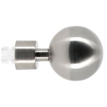 2 embouts Boule Chrome métal Ø20mm 