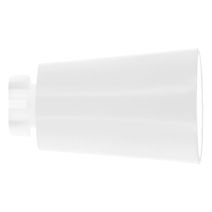 2 embouts Pommeau Blanc Brillant métal Ø20mm 