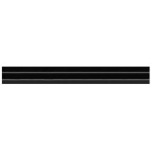Tringle métal Ø20mm 2m Noir Brillant