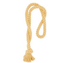 Embrasse corde à franges à nouer moutarde 51cm