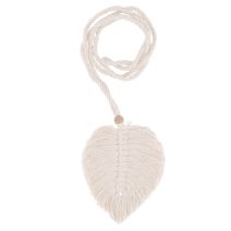 Embrasse feuille à nouer sable 66cm