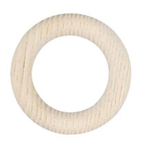 10 anneaux bois 56mm frêne naturel blanchi pour tringle d28 - MOBOIS