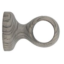 Support bois d28 fermé court 50mm frêne bois flotté - MOBOIS