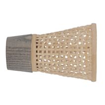 Embout d28 à visser cannage évasé frêne bois flotté - MOBOIS