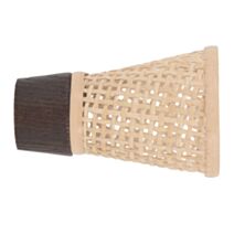 Embout Ø28mm Cannage Evase Frene Decor Noyer - MOBOIS