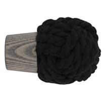 Embout bois d28 corde à visser frêne bois flotté - MOBOIS