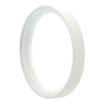 10 Anneaux métal Plats D52 Blanc Mat