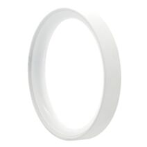 10 Anneaux métal Plats D52 Blanc Mat