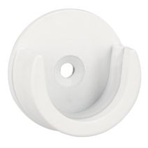 2 Naissances métal Ø28mm Blanc Mat