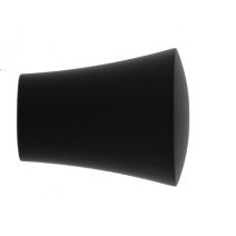 2 Embouts métal Ø20mm Medium Noir Mat