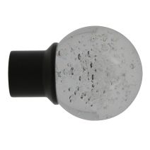 Embout métal Verre Ø20mm Helium Noir Mat