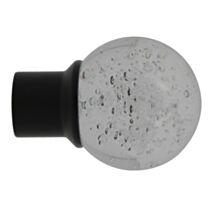 Embout métal Verre Ø20mm Helium Noir Mat