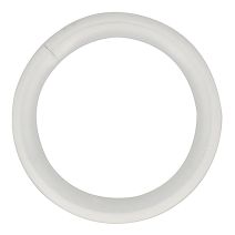 10 Anneaux métal Ø42mm Avec Silencieux Blanc Mat