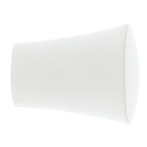 2 Embouts métal Ø20mm Medium Blanc Mat