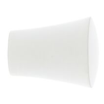 2 Embouts métal Ø20mm Medium Blanc Mat