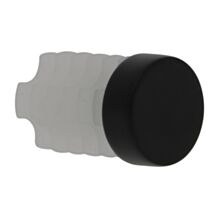 2 Embouts métal Ø20mm Fermium Noir Mat