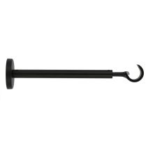Support métal Ø20mm Ouvert 190-300mm Noir Mat