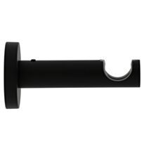 Support métal Ø20mm Tige 80mm Noir Mat