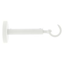Support métal Ø20mm Ouvert 110-150mm Blanc Mat