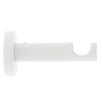 Support métal Ø20mm Tige 80mm Blanc Mat