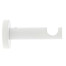 Support métal Ø20mm Tige 80mm Blanc Mat