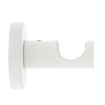 Support métal Ø20mm Tige 42mm Blanc Mat