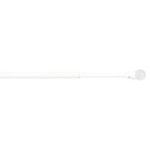 Tringle de Vitrage Ø7mm Embouts Boule Translucide 60-100cm Blanc Mat - MOBOIS