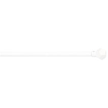 Tringle de Vitrage Ø7mm Embouts Boule à Facettes 60-100cm Blanc Mat - MOBOIS