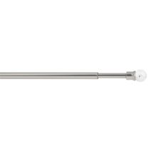 Tringle de Vitrage Ø7mm Embouts Boule Translucide 40-65cm Nickel Mat - MOBOIS