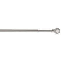 Tringle de Vitrage Ø7mm Embouts Boule à Facettes 40-65cm Nickel Mat - MOBOIS