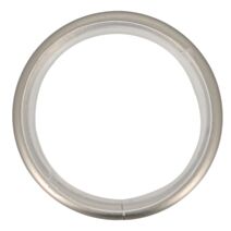 Lot de 10 anneaux 42 mm pour tringle à rideau de Ø20 mm avec silencieux chromé mat