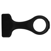 2 Supports Bois Ø28mm monobloc 85mm Noir mat - MOBOIS