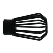 Embout Ø28 pommeau filaire noir mat