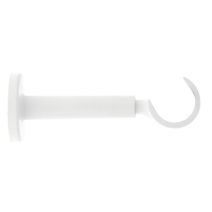 1 support métal ouvert Ø28 extensible de 115 à 170mm blanc m