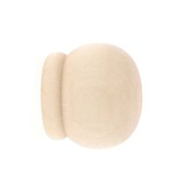 Lot de 2 embouts de barre à rideau en bois anglais à visser Ø28 coloris érable - MOBOIS