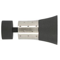 Embout pommeau bimatière ø 28mm fonte / chrome brillant Metallic - MOBOIS